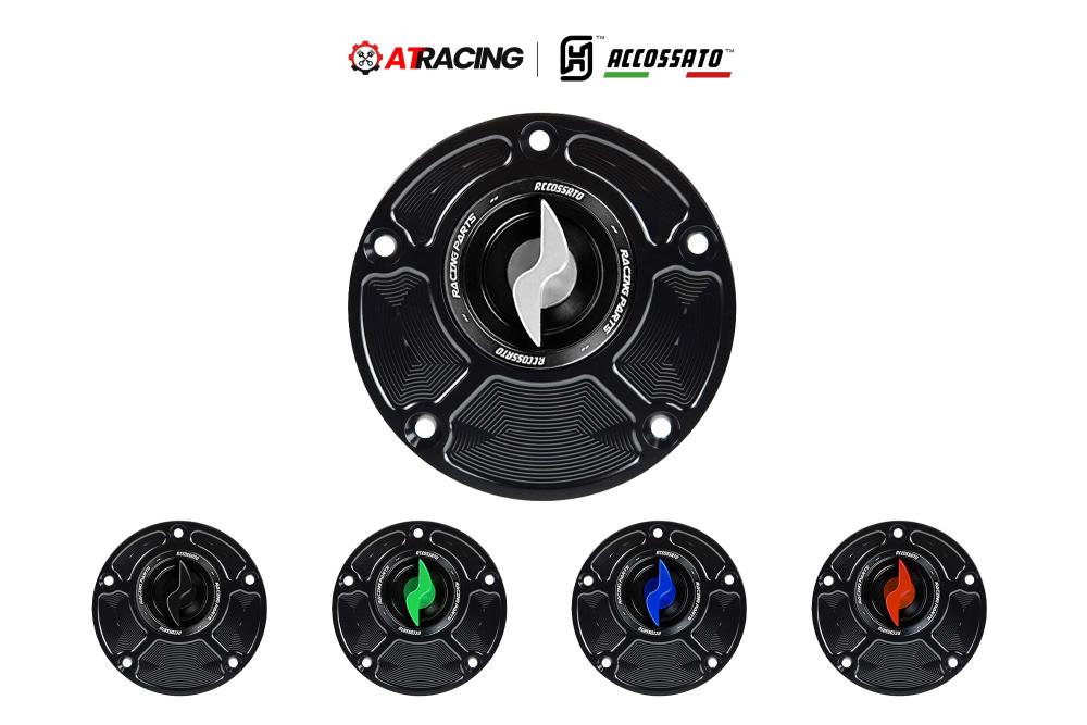 Nắp Xăng Accossato Ducati FC104 Bạc